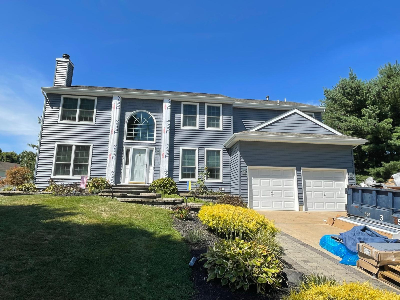 Siding installation project by Americo's Construction in Vineland NJ